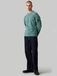 Calvin Klein pánská zelená mikina - L (CH2)