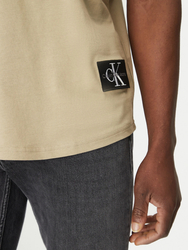 Calvin Klein pánské tmavě béžové tričko - S (HI0)