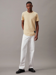 Calvin Klein pánské béžové tričko - L (RAE)