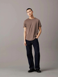 Calvin Klein pánské hnědé tričko - S (PBX)