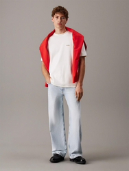 Calvin Klein pánské krémové tričko - M (YAS)