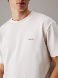 Calvin Klein pánské krémové tričko - M (YAS)