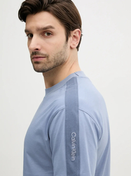 Calvin Klein pánské modré tričko - L (CKG)