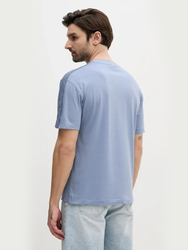 Calvin Klein pánské modré tričko - L (CKG)