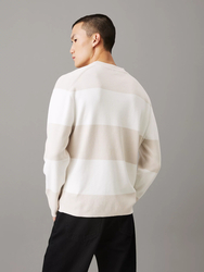Calvin Klein pánský béžový svetr - S (PDH)