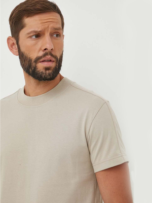 Calvin Klein pánské béžové tričko - M (PED)