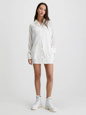 Calvin Klein dámská bílá halenka - XS (YBH)