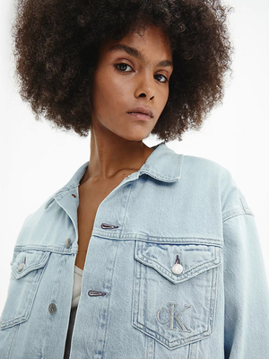 Calvin Klein dámská džínová bunda Dad denim - L (1AA)
