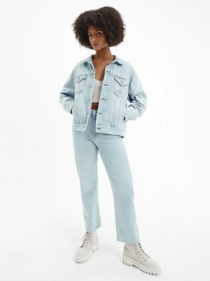 Calvin Klein dámská džínová bunda Dad denim - L (1AA)