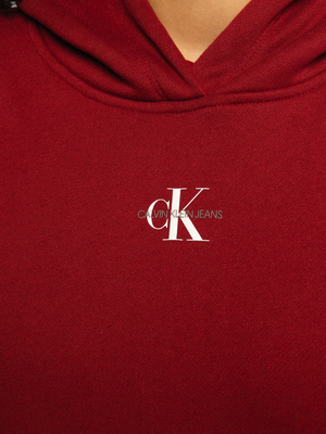 Calvin Klein dámská vínová mikina - S (XKF)