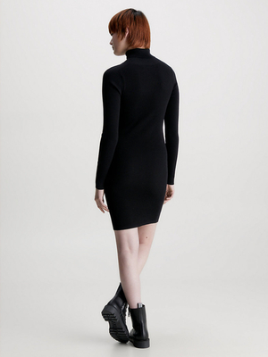 Calvin Klein dámské černé úpletové šaty - XS (BEH)