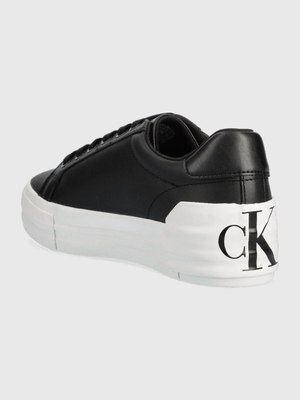 Calvin Klein dámské černé kožené tenisky - 38 (BDS)