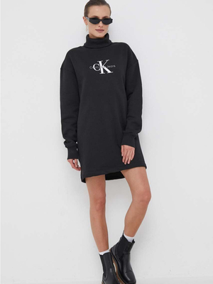 Calvin Klein dámské černé teplákové šaty - S (BEH)