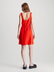 Calvin Klein dámské červené šaty - M (XA7)
