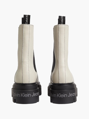 Calvin Klein dámské béžové Chelsea boty - 36 (ACF)