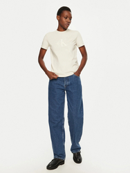 Calvin Klein dámské béžové tričko - XS (PDH)