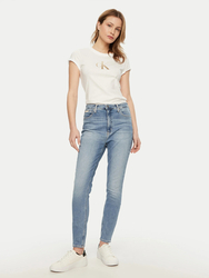 Calvin Klein dámské bílé tričko - S (YAF)