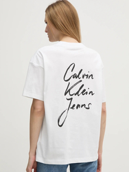 Calvin Klein dámské bílé tričko - L (YAF)