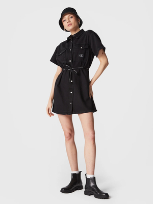 Calvin Klein dámské džínové šaty - XS (1BY)