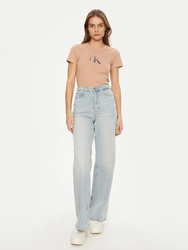 Calvin Klein dámské oranžové tričko - L (TGW)