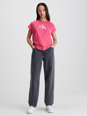 Calvin Klein dámské růžové tričko - M (XI1)