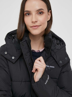 Calvin Klein dámský černý kabát - L (BEH)