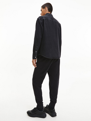 Calvin Klein pánská černá džínová košile - L (1BY)