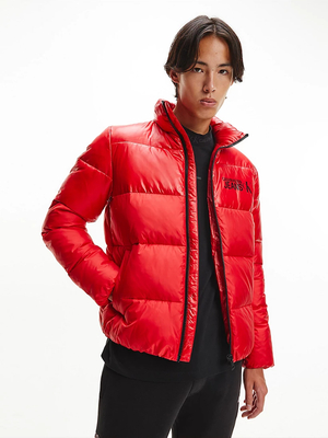 Calvin Klein pánská červená zimní bunda - L (XCF)