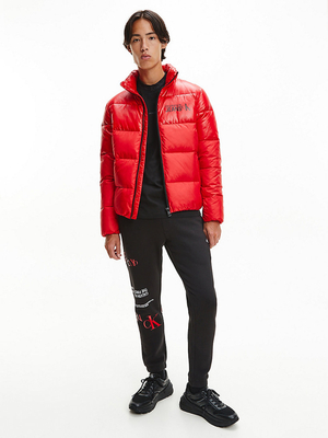 Calvin Klein pánská červená zimní bunda - L (XCF)