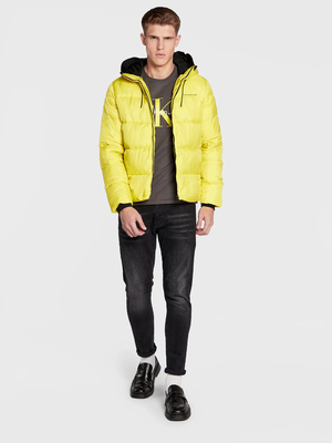 Calvin Klein pánská neonově žlutá bunda - S (ZH8)