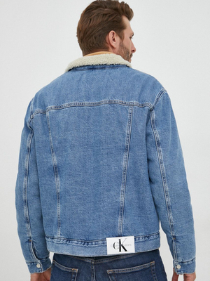 Calvin Klein pánská modrá džínová bunda - M (1AA)