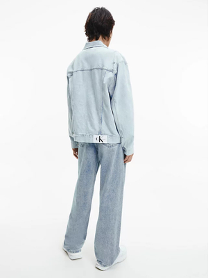 Calvin Klein pánská světle modrá džínová bunda - M (1AA)