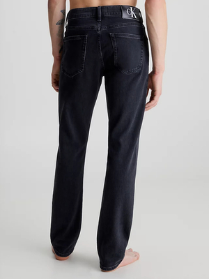 Calvin Klein pánské černé džíny AUTHENTIC STRAIGHT - 30/32 (1BY)