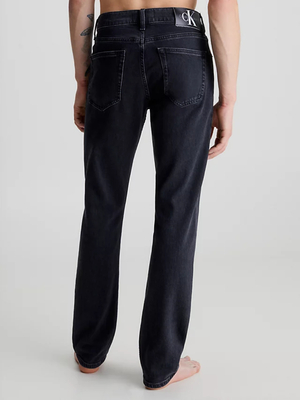 Calvin Klein pánské černé džíny AUTHENTIC STRAIGHT - 31/32 (1BY)