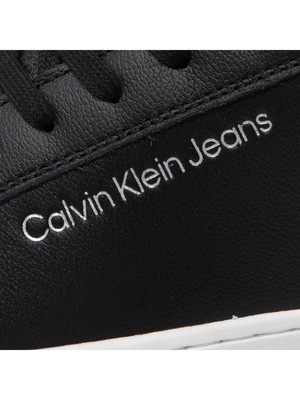 Calvin Klein pánské černé kožené tenisky - 46 (BDS)