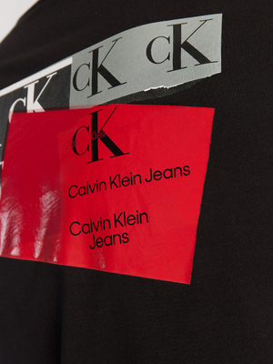 Calvin Klein pánské černé tričko - L (BEH)