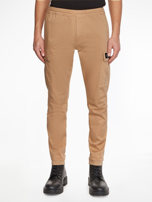 Calvin Klein pánské béžové kalhoty - L (AB0)