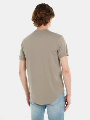 Calvin Klein pánské béžové tričko - L (PBU)