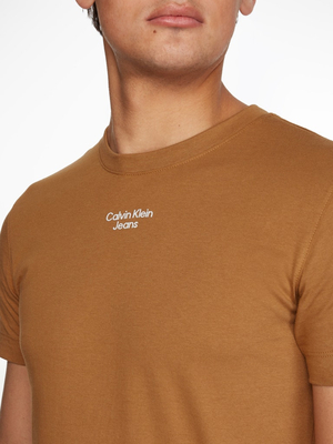 Calvin Klein pánské hnědé tričko - L (GE4)