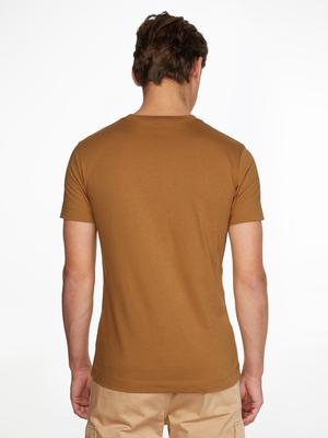 Calvin Klein pánské hnědé tričko - M (GE4)
