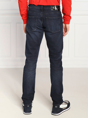 Calvin Klein pánské tmavě modré džíny SLIM - 30/32 (1BJ)