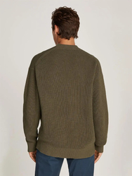 Calvin Klein pánský khaki svetr - S (PFV)