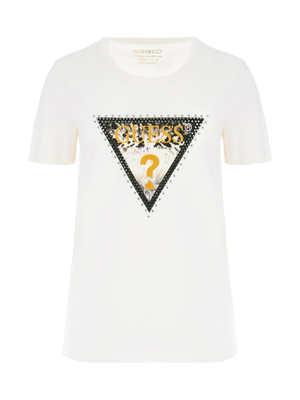 Guess dámské krémové tričko - S (G012)
