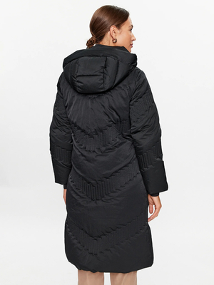 Guess dámský černý péřový kabát - L (JBLK)