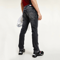 Tommy Jeans pánské tmavě šedé džíny Scanton - 34/34 (1BZ)