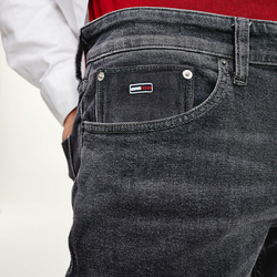 Tommy Jeans pánské tmavě šedé džíny Scanton - 34/34 (1BZ)