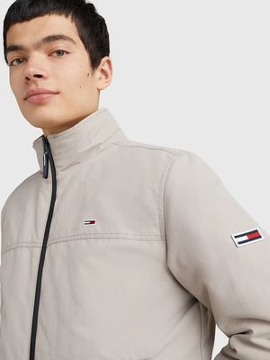 Tommy Jeans pánská béžová bunda ESSENTIAL  - M (RAZ)