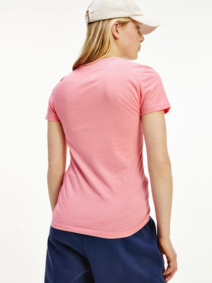 Tommy Jeans dámské růžové tričko - M (TIF)