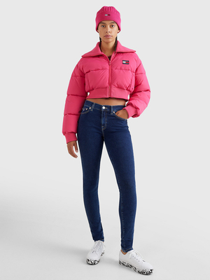 Tommy Jeans dámské modré džíny NORA MR SKNY - 27/30 (1BJ)