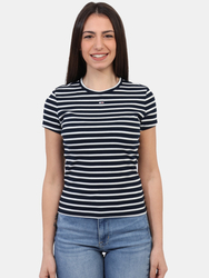 Tommy Jeans dámské pruhované tričko - XS (0A6)